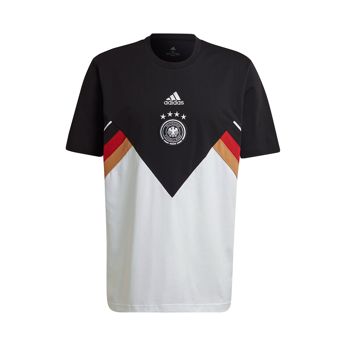 Camiseta adidas Alemania Fanswear Mundial Qatar 2022 BlackWhite