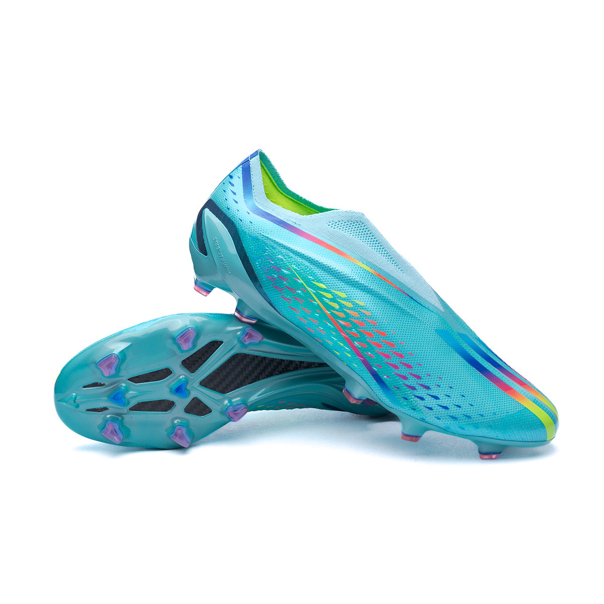 Paquete o empaquetar Que agradable en caso Bota de fútbol adidas X Speedportal + FG Clear Aqua-Solar Red-Power Blue -  Fútbol Emotion