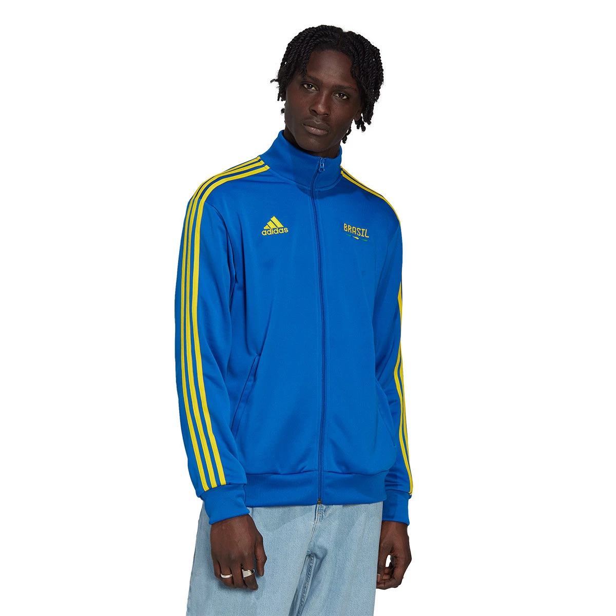 Jacket adidas Brazil Tt Blue - Fútbol Emotion