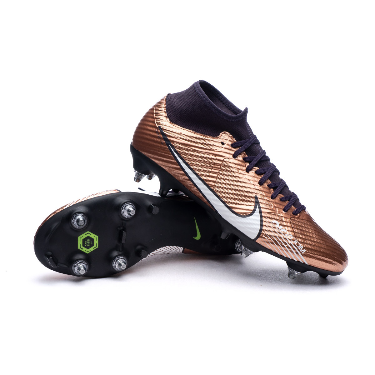 Bota de fútbol Nike Air Mercurial Superfly 9 Academy SG-Pro Metallic Cooper - Fútbol Emotion