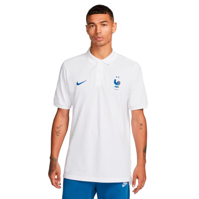 Polo shirt Nike Francia Fanswear Mundial Qatar 2022 White - Fútbol Emotion