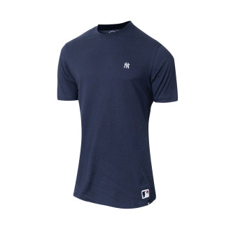 NY Yankees Compression Fit Athletic Tee Shirt Mens S Blue Under Armour MLB