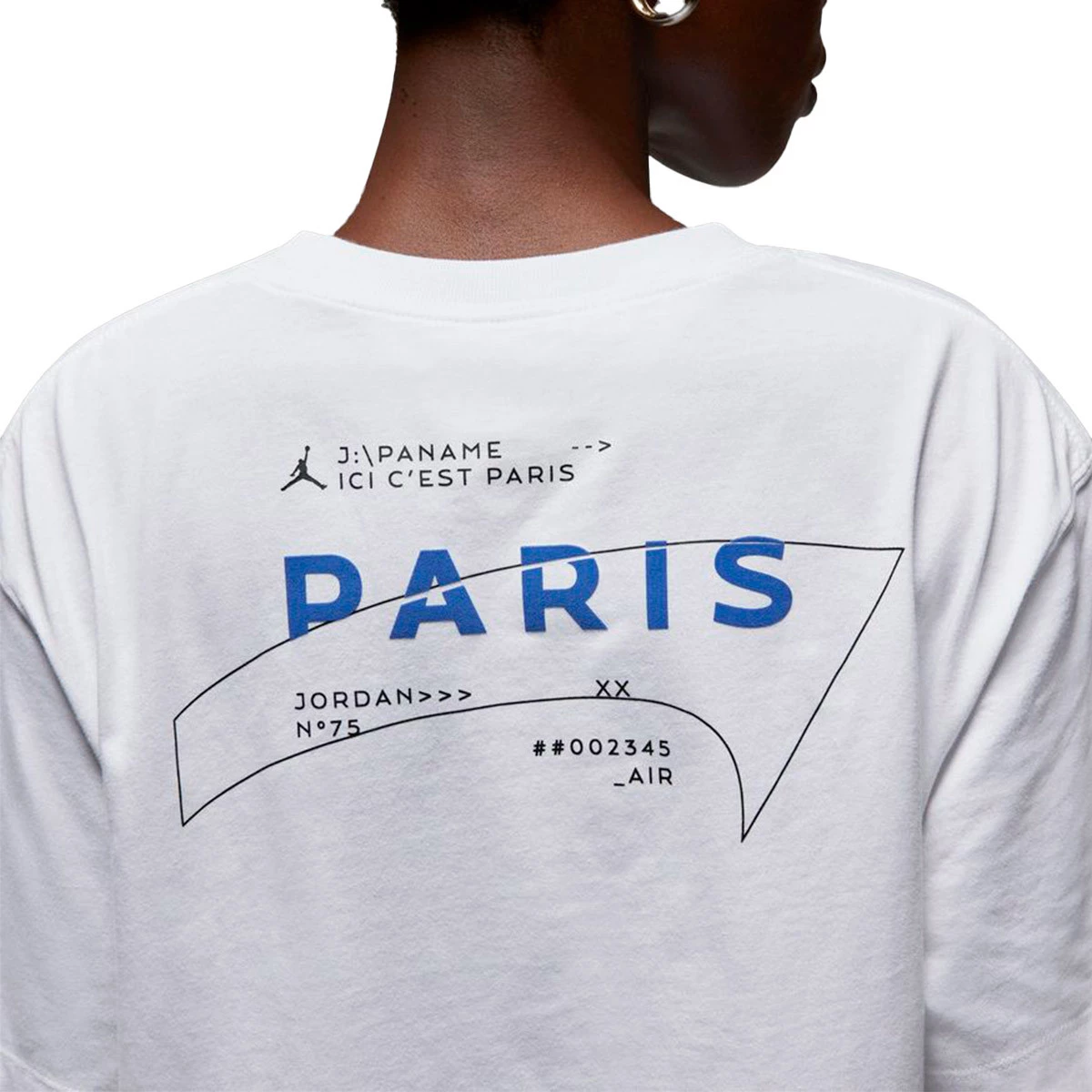 Camiseta Nike PSG x Jordan Fanswear Mujer White - Fútbol Emotion
