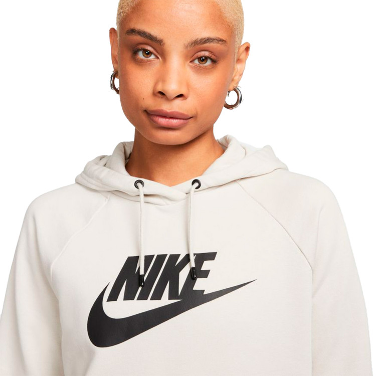 Sweatshirt Nike Women Sportswear Essentials Fleece Lt Orewood Brn-Black ...