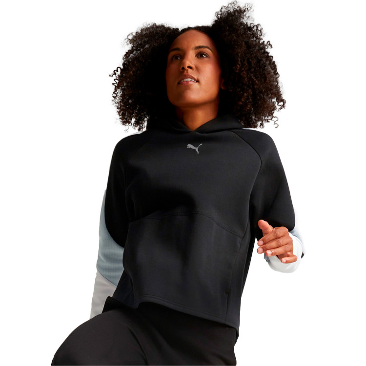 Sweatshirt Puma Evostripe Mujer Black - Fútbol Emotion