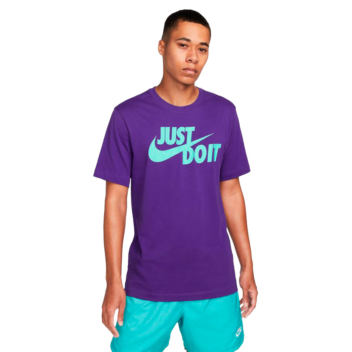 Refinería Frente Engañoso Camiseta Nike Sportswear Just Do It Swoosh Purple - Fútbol Emotion
