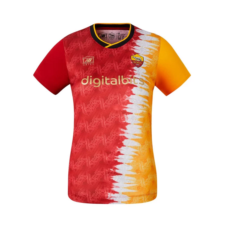 Maglia New Balance AS Roma x Aries Edizione Speciale 2022 2023 Donna Granet Futbol Emotion