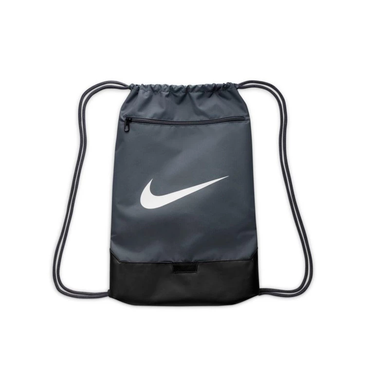 Bag Nike Gym Sack Sportswear Brasilia 9.5 Training Grey Black White Futbol Emotion