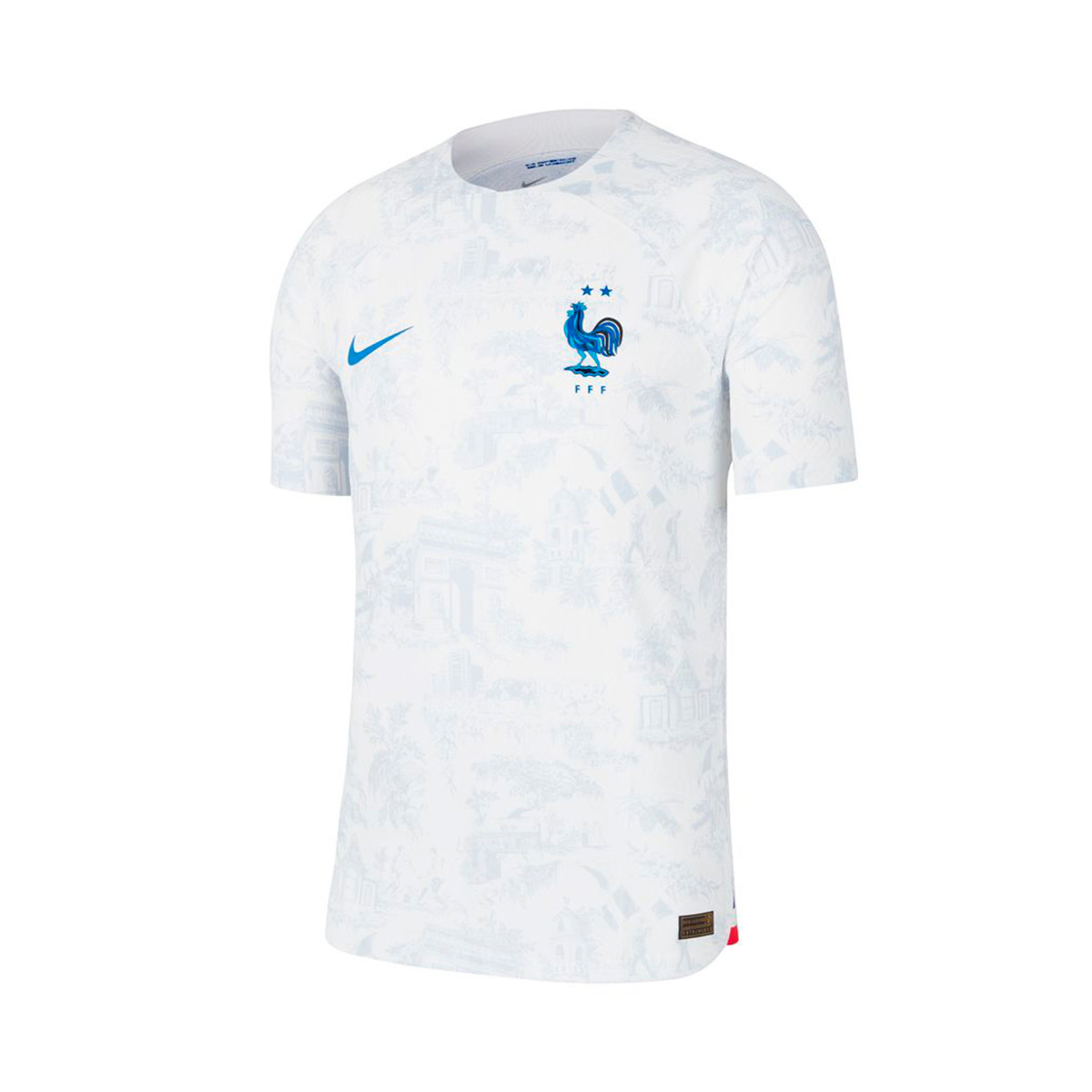 Jersey Nike Francia Segunda Equipación Match Mundial Qatar 2022 White-Game  Royal - Fútbol Emotion