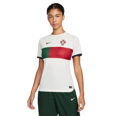 Portugal Segunda Equipación Stadium Mundial Qatar 2022 Mujer Jersey