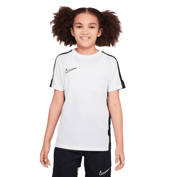 Nike - Koszulka Academy 23 Training m/c Niño, Unisex, Biało-Czarny, S