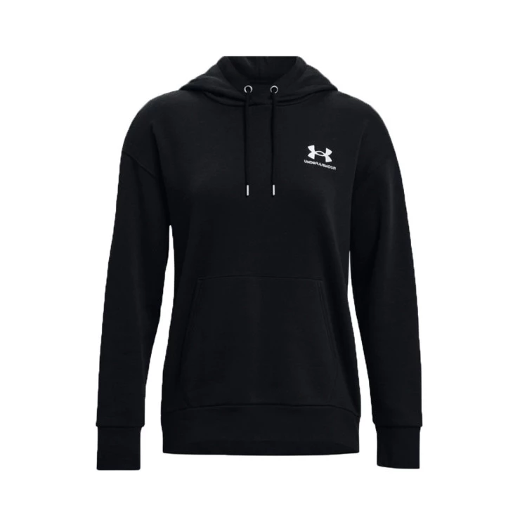 sudadera-under-armour-essential-fleece-hoodie-mujer-black-white-3