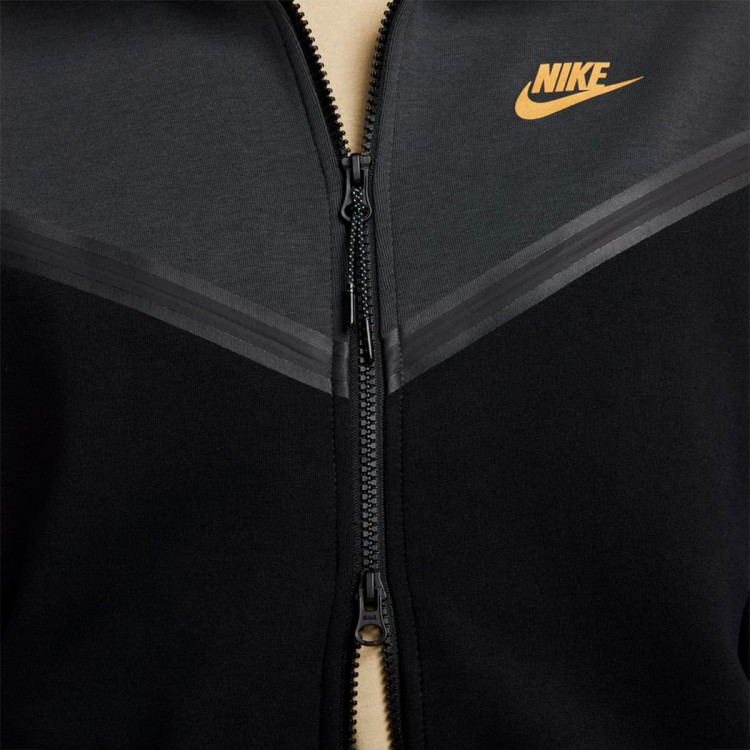 Jacket Nike Sportswear Tech Fleece Hoodie Dark Smoke Grey-Black ...