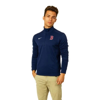 Felpa Team Agility Logo Pacer Half Zip Boston Red Sox