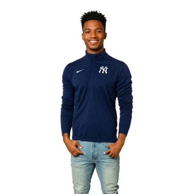 Team Agility Logo Pacer Half Zip New York Yankees Sweatshirt