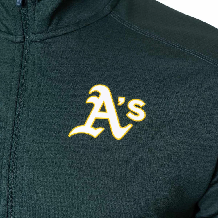 sudadera-nike-team-agility-logo-pacer-half-zip-oakland-athletics-pro-green-3