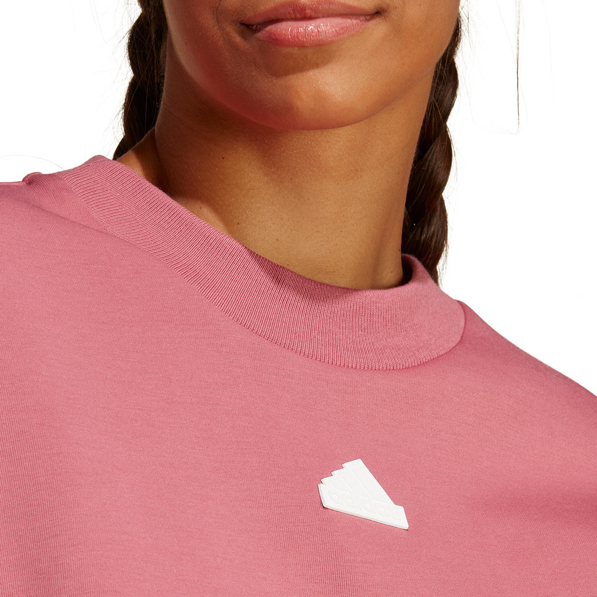 Strata 3 Stripes Women Pink Sweatshirt - adidas Future Fútbol Emotion Icons