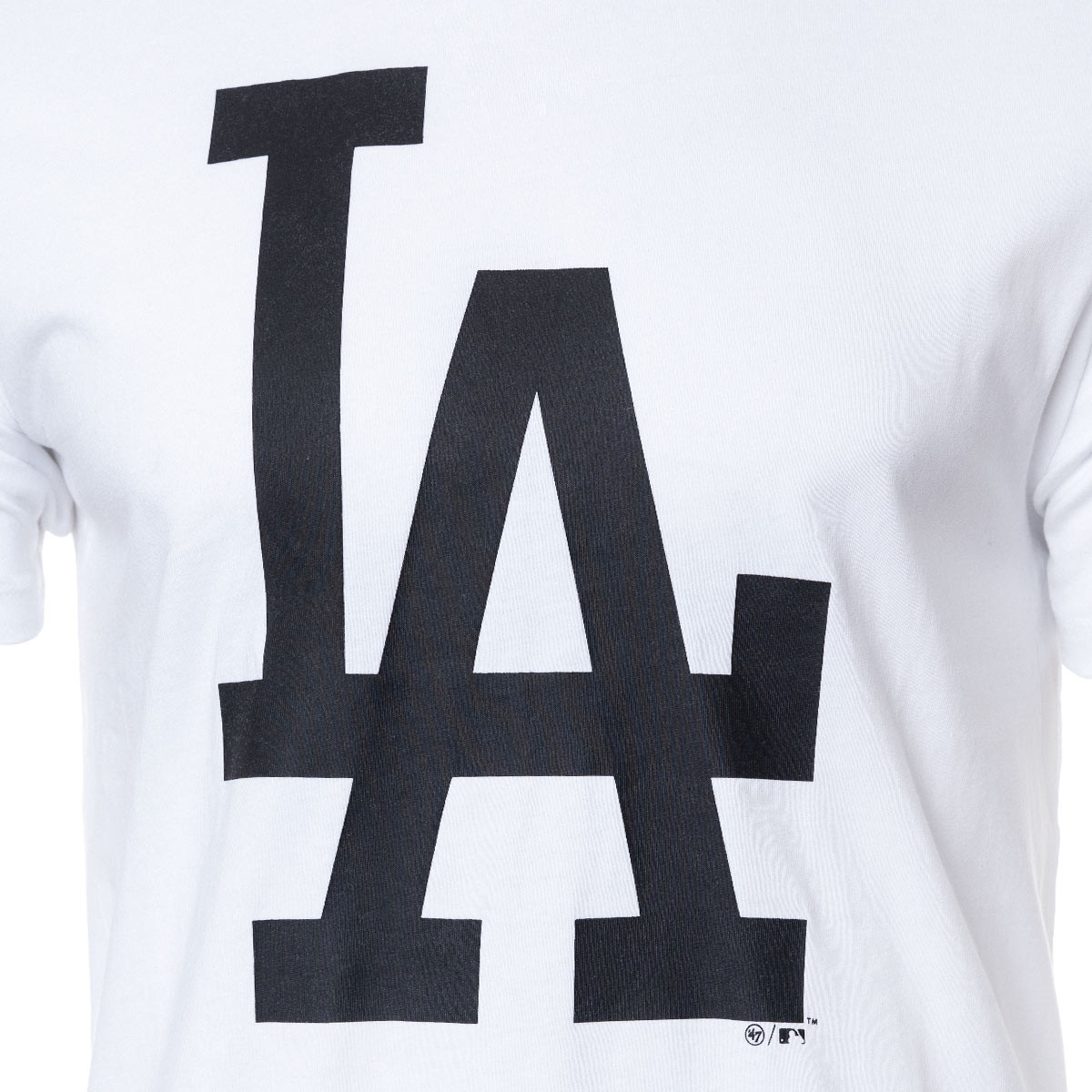 47 '47 T-Shirt M.C. Imprint Echo Los Angeles Dodgers Male T-Shirt White Size S Cotton