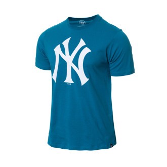 Custom New York Yankees Youth Navy Backer T-Shirt 