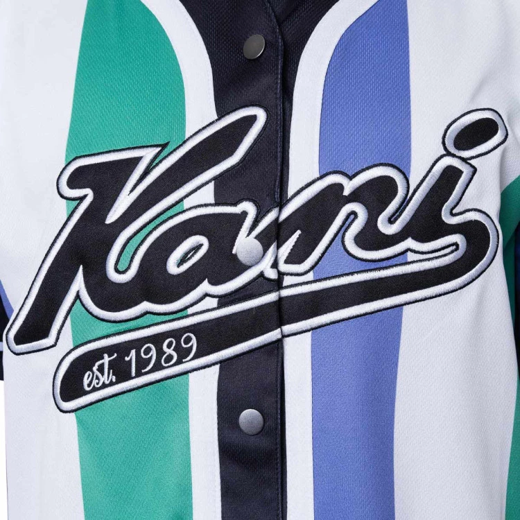 camiseta-karl-kani-varsity-striped-baseball-verde-3