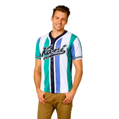 Camisola Varsity Striped Baseball