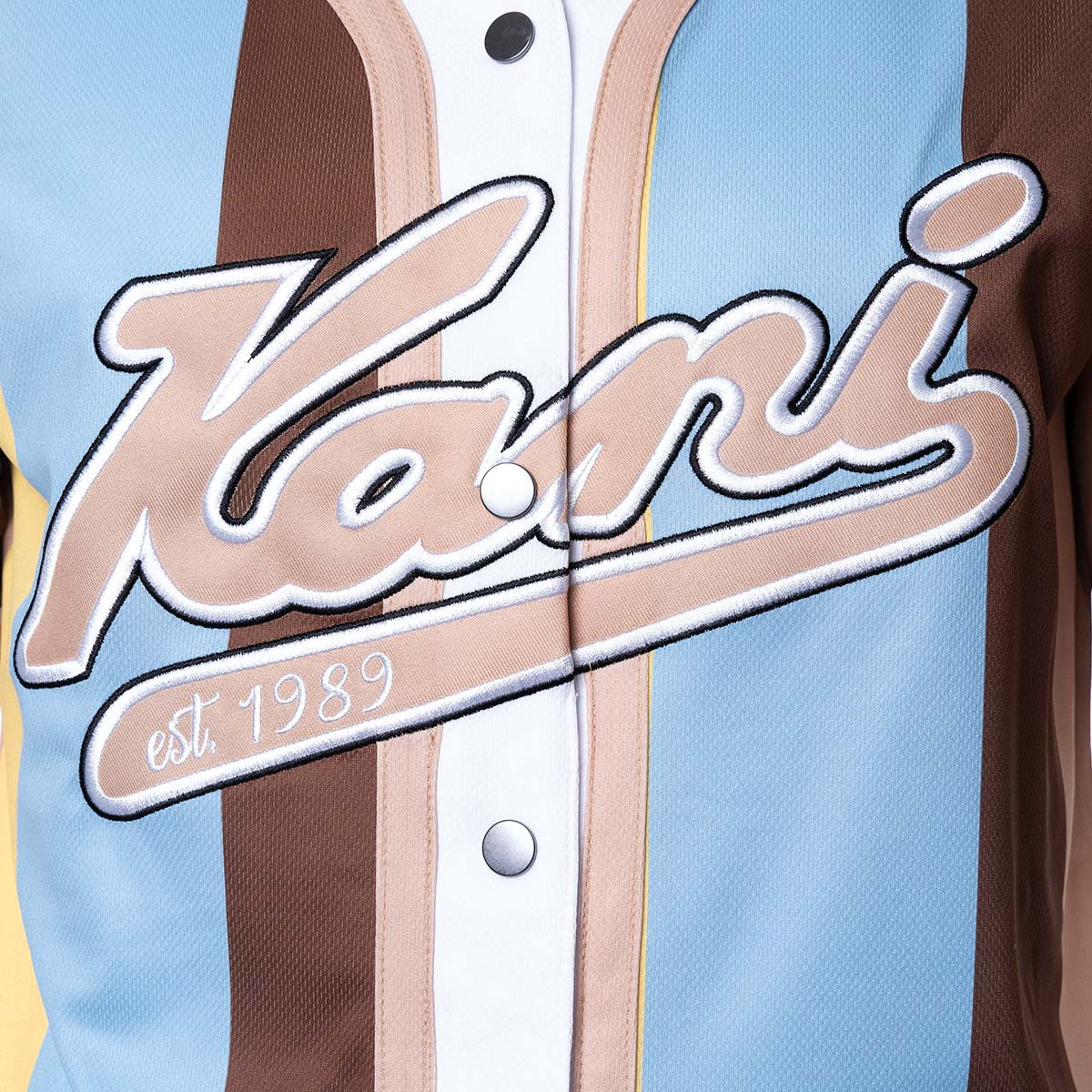 Compra Karl Kani College Block Pinstripe Baseball Jersey Shirt