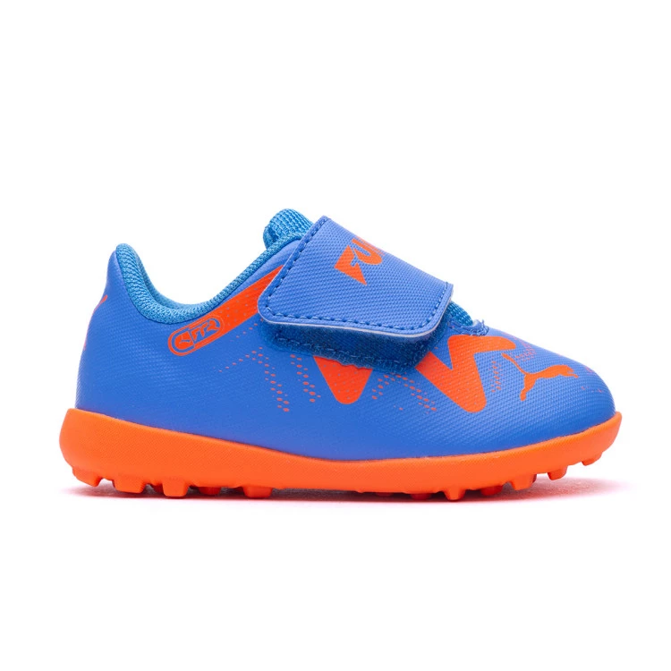 bota-puma-future-play-turf-cinta-adhesiva-nino-blue-glimmer-white-ultra-orange-1