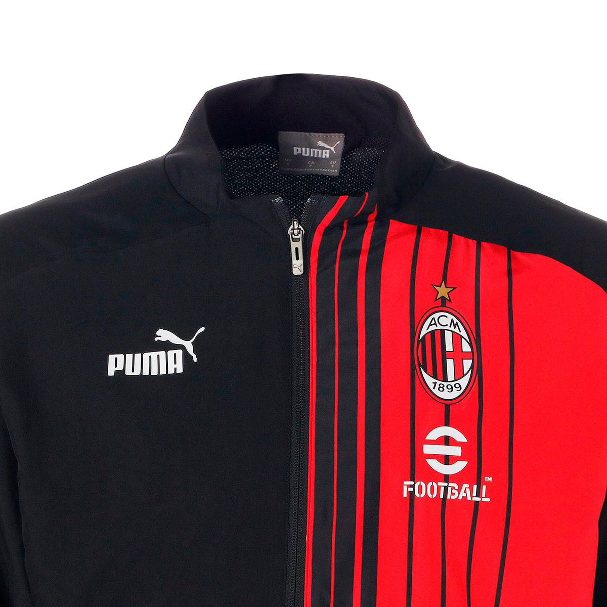Jacket Puma AC Milan Pre-Match 2023-2024 Black-Red - Fútbol Emotion
