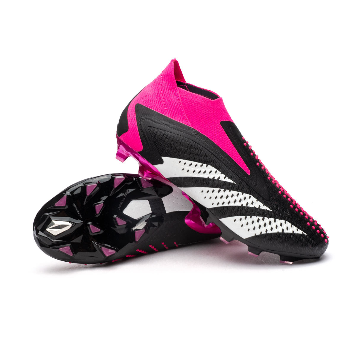 Bota de fútbol adidas Predator + Black-White-Shock Pink - Fútbol Emotion