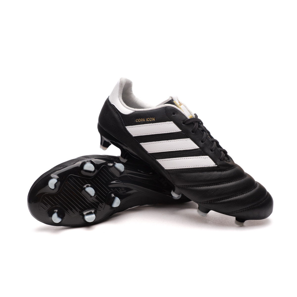 El cuarto capturar conjunto Zapatos de fútbol adidas Copa Icon FG Core Black-White-Gold Metallic -  Fútbol Emotion