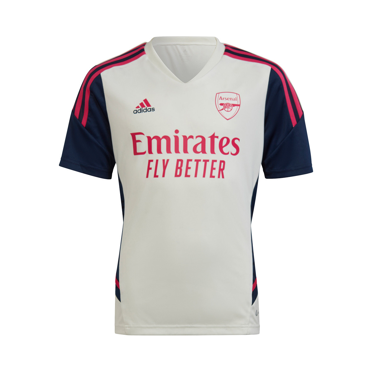 Camiseta adidas Arsenal FC Training 2022-2023 Niño White-Collegiate Navy Fútbol Emotion