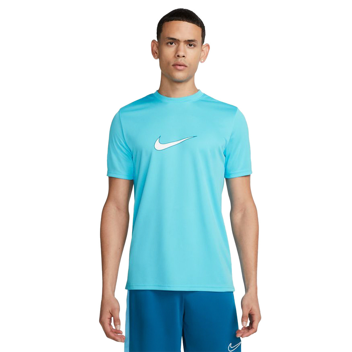 ir a buscar Pato Seguro Camiseta Nike Dri-Fit Academy 21 GX Baltic Blue-Baltic Blue-Green  Abyss-White - Fútbol Emotion