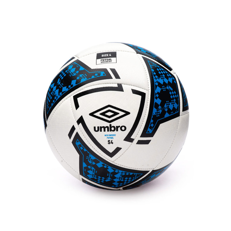 Ball Umbro Neo Fustal Swerve White - Black - Malibu Blue - Fútbol Emotion