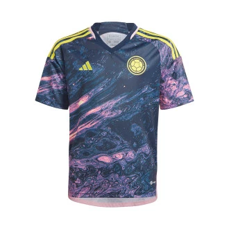 Camisola Colombia Segundo Equipamento Mundial Feminino 2023 Criança Multicor