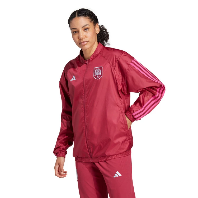 Jacket adidas Women Spain Training Women s World Cup 2023 Mystery Ruby Futbol Emotion