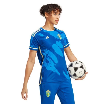 Maillot Suecia Segunda Equipación Mundial Femenino 2023 Mujer