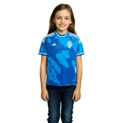 Jersey Suecia Segunda Equipación Mundial Femenino 2023 Niño