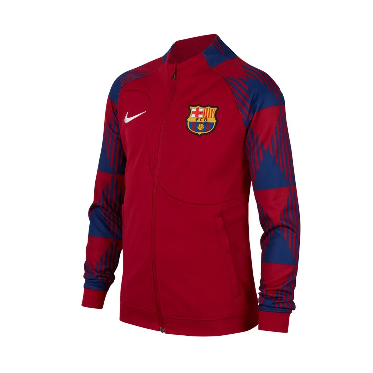 Jacket Nike Kids FC Barcelona Training 2023 2024 Noble Red Deep Royal Blue Futbol Emotion