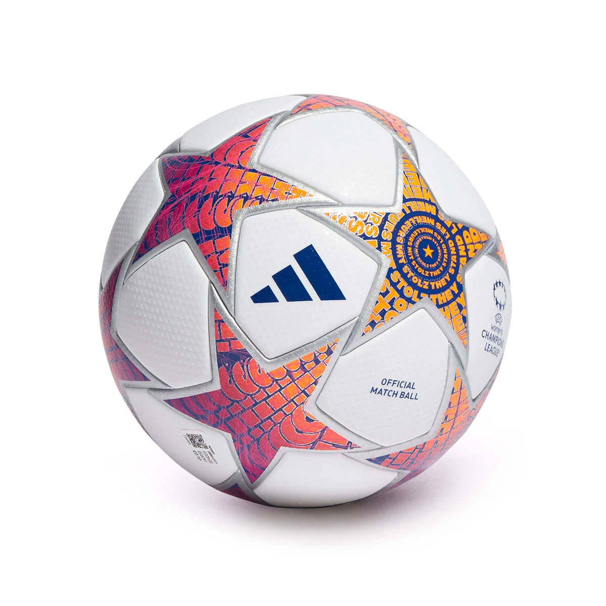 Balón adidas Champions League 2023-2024 White-Silver met Bright cyan-Shock  purpl - Fútbol Emotion