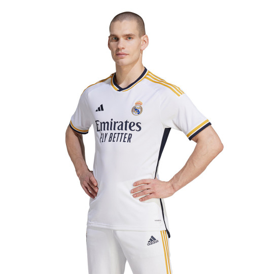 Tshirt adidas Real Madrid Maillot Domicile 20232024 Blanc Fútbol