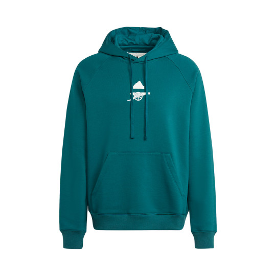 Technical Description And Review Arsenal Hoodie For The 2023 2024   Sudadera Adidas Arsenal Fc Fanswear 2023 2024 Rich Green 0 