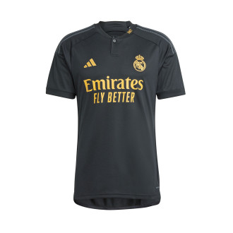 adidas 2022-23 Real Madrid Third Jersey - Black- Pulse Lime