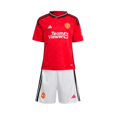 Conjunto Manchester United FC Primeiro Equipamento 2023-2024 Criança