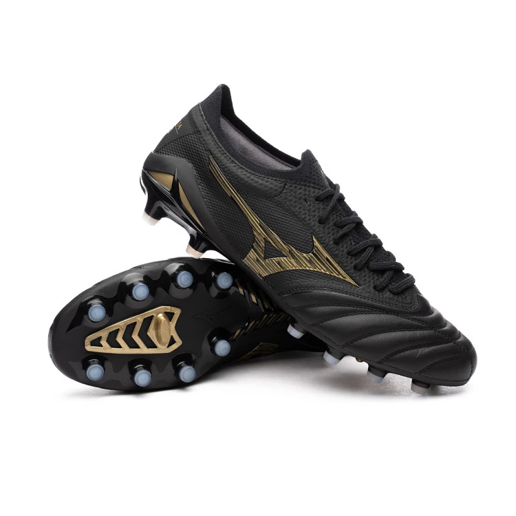 Football Boots Mizuno Morelia Neo IV Japan FG Black Gold Black Futbol Emotion