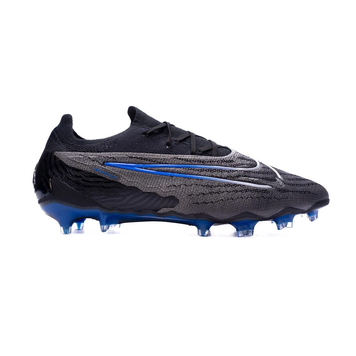 Football Boots Nike Phantom GX Elite FG Black Chrome Hyper Royal Futbol Emotion