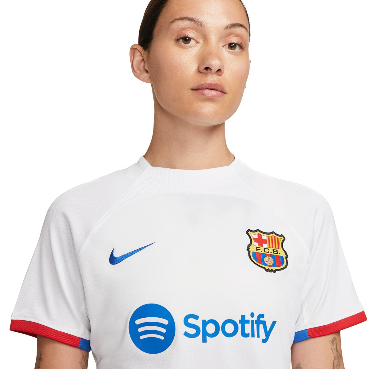 Camiseta Nike FC Barcelona Segunda Equipación 20232024 Mujer White