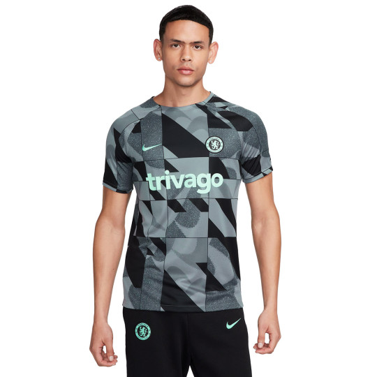 Jersey Nike Chelsea FC Pre Match 2023 2024 Cool Grey Black Mint Foam