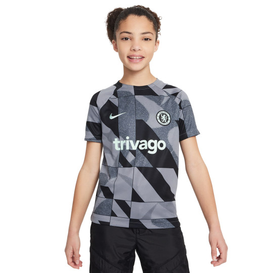 Jersey Nike Kids Chelsea FC Pre-Match 2023-2024 Cool Grey-Black-Mint ...