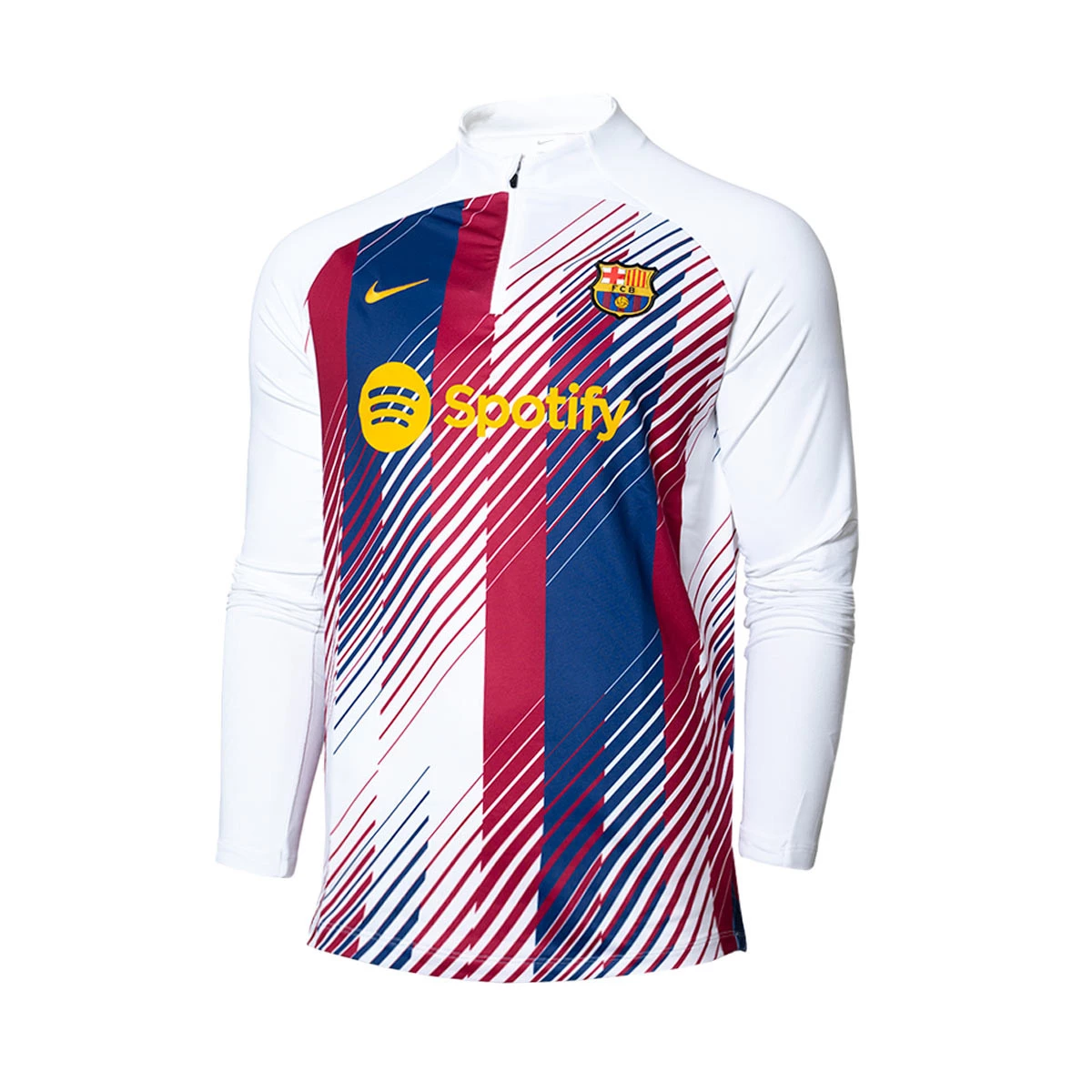 Sweatshirt Nike FC Barcelona Pre-Match 2023-2024 White-Noble Red 