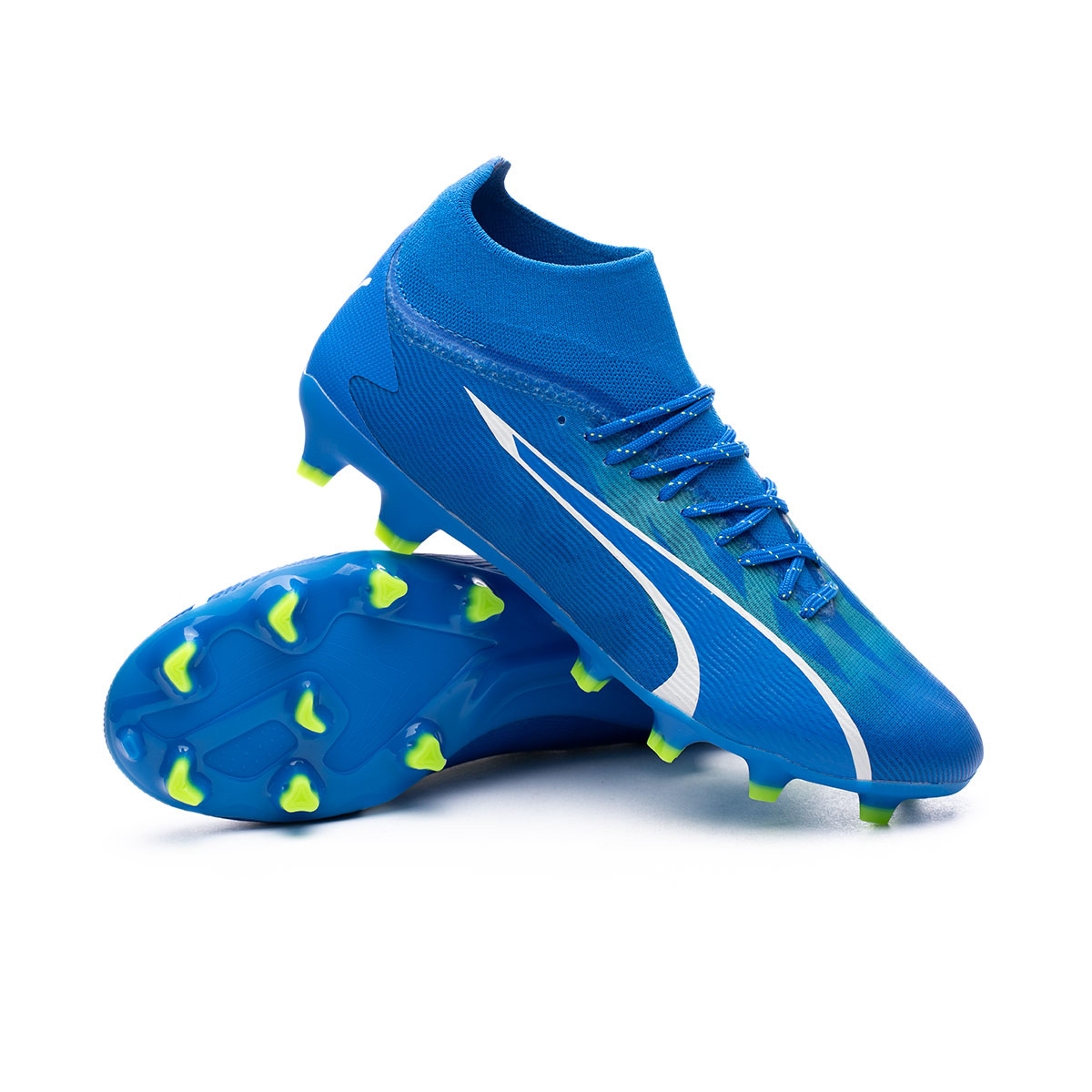 Football Boots Puma Ultra Pro - FG/AG Green Ultra Blue-White-Pro Fútbol Emotion